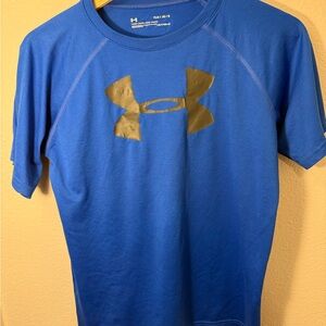 Under Armour Youth Royal Blue Tee with Black Logo